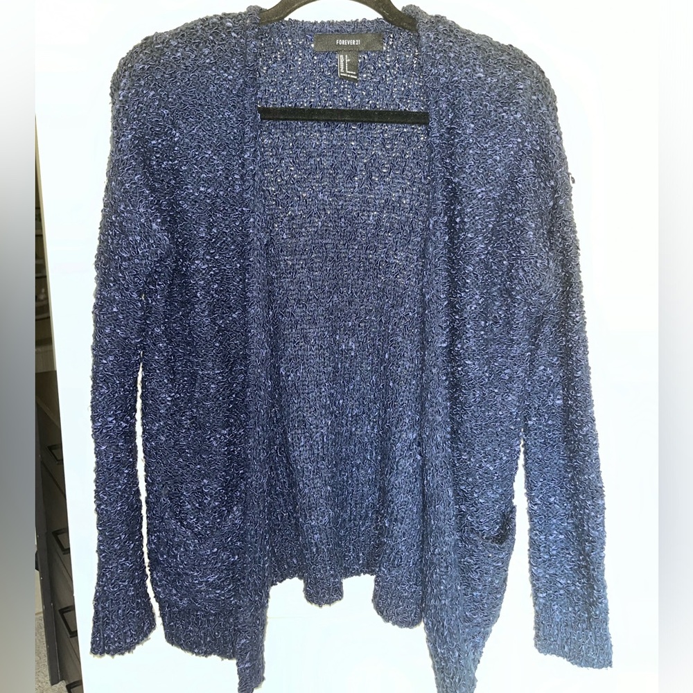 Women’s Navy Popcorn Cardigan